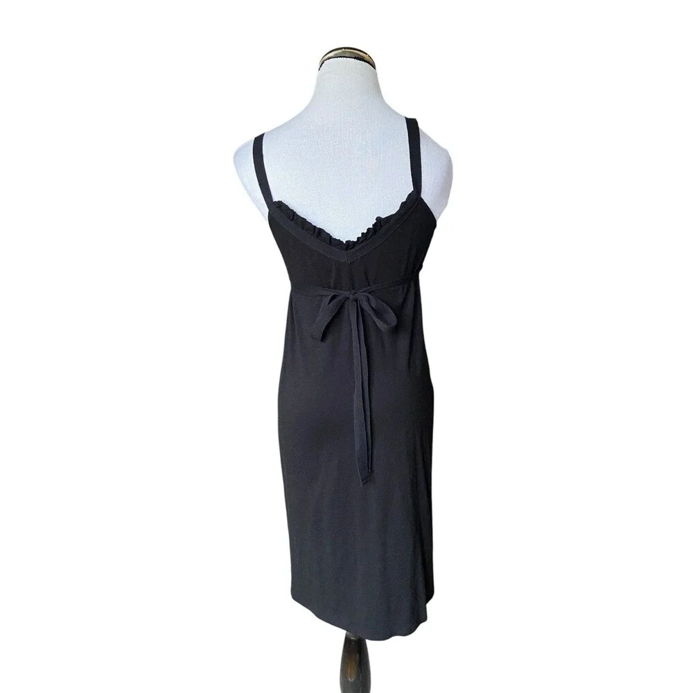 Y2K Mossimo Empire Waist Babydoll Dress Size M Black 2000s Vintage‎ Indie Sleaze - Picture 4 of 11